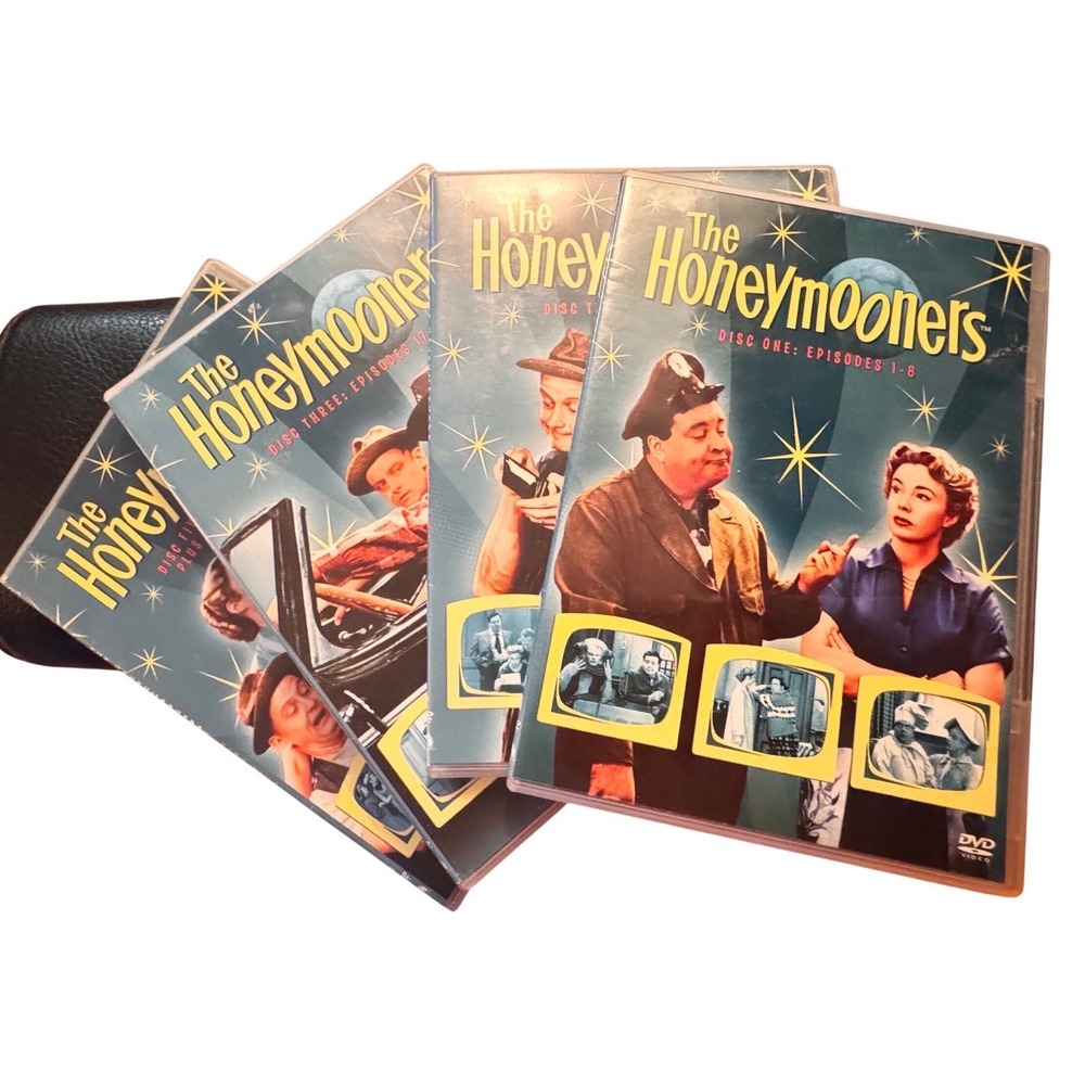 The Honeymooners DVD Set Discs 1 2 3 5 Classic TV Series Jackie Gleason‎ Comedy